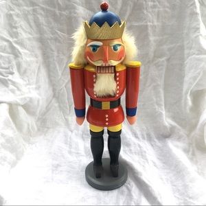 Hand-painted Vintage Wooden Nutcracker, E. Germany